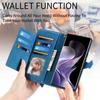 For Xiaomi Redmi Note 14 Pro+ 5G Zipper Wallet Case with Strap Flower Imprint PU Leather Phone Cover