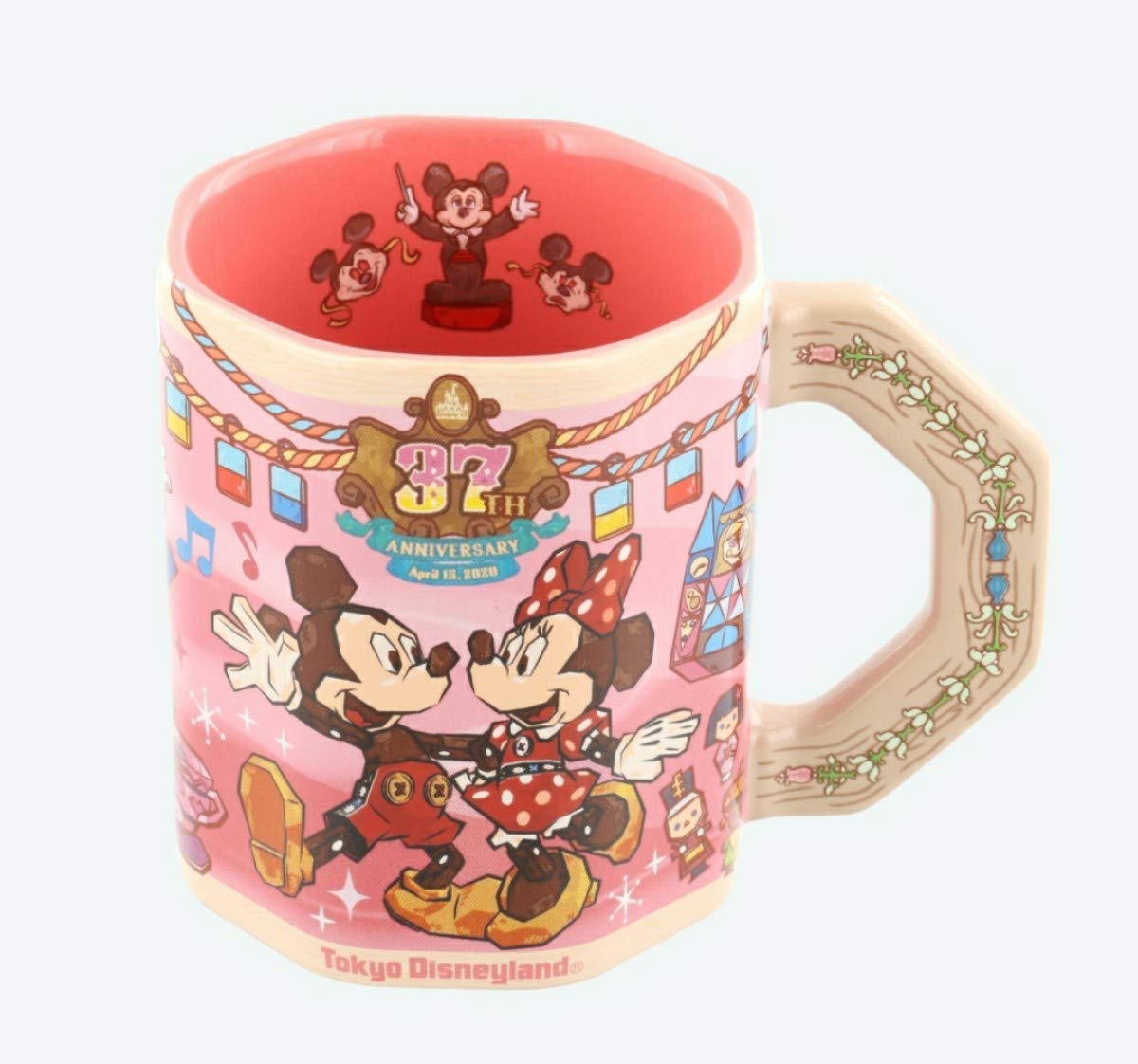 

Disneyland 37th Anniversary Tokyo Disney Resort Fantasyland Pinocchio Mug, Exclusive,