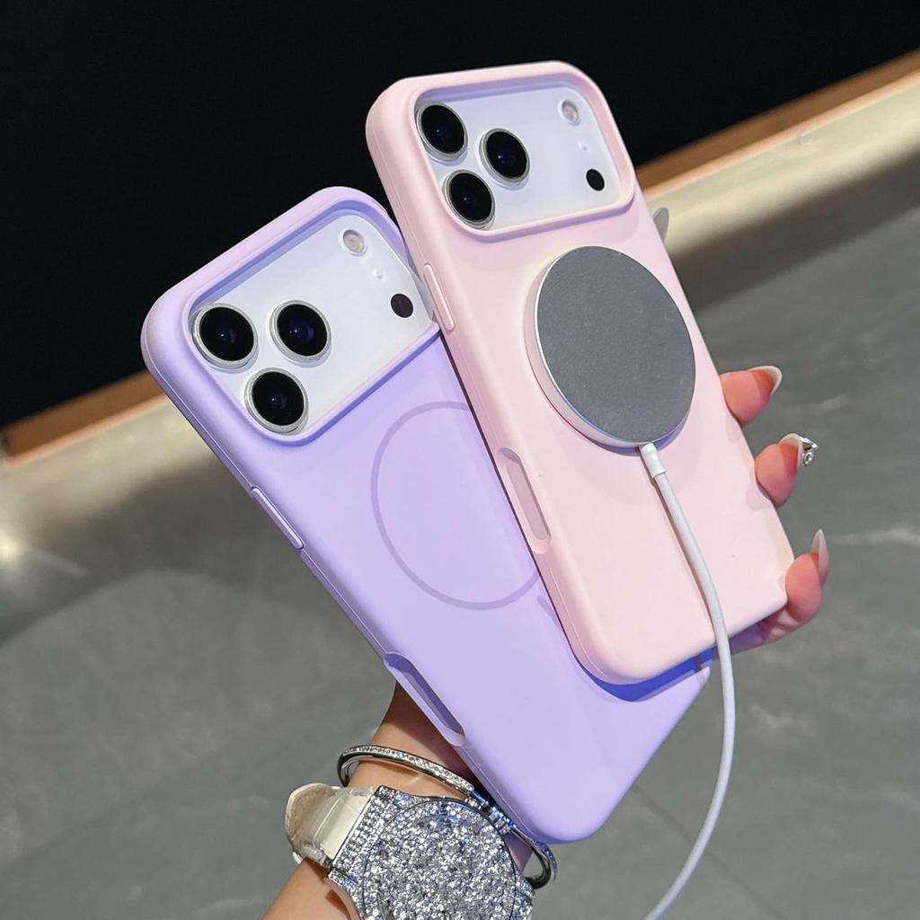 Liquid Silicone Magnetic Phone Case For iPhone 17 Air 16 15 Plus 14 Pro Max For Magsafe Wireless Charge Slim Fit Soft Cover
