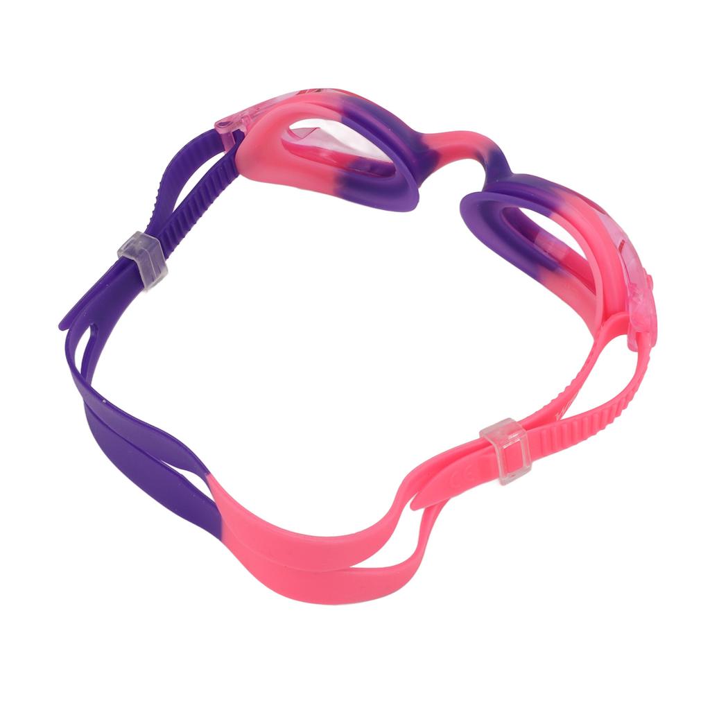 Kids Swimming Goggles High Definition Leak Proof Anti Fog Adjustable Swim Glasses for Boys and GirlsPurple Pink