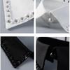 Reusable Shirt Collar Cover With Rhinestones Polyester Blend Fashion Accessory For Adults Multiple Occasion