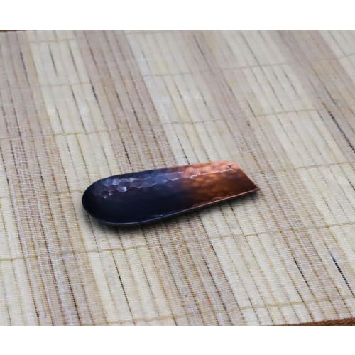 Shinkodo Pure Copper Tea Strainer, Made In Japan, Shakudo Finish, Hammered, Gift Wrapping Available