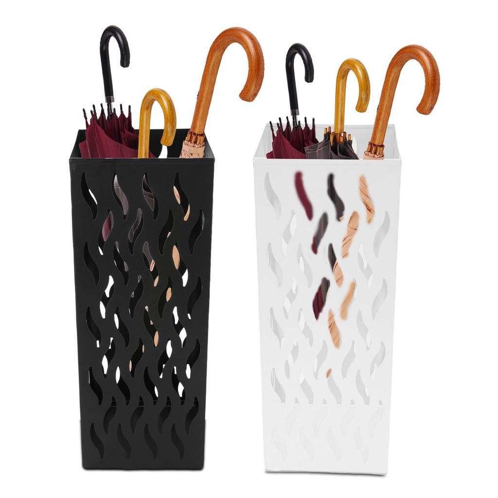 Metal Square Umbrella Holder for Entryway Umbrella Organizer S Shaped Hollow Out for Home Office Hot