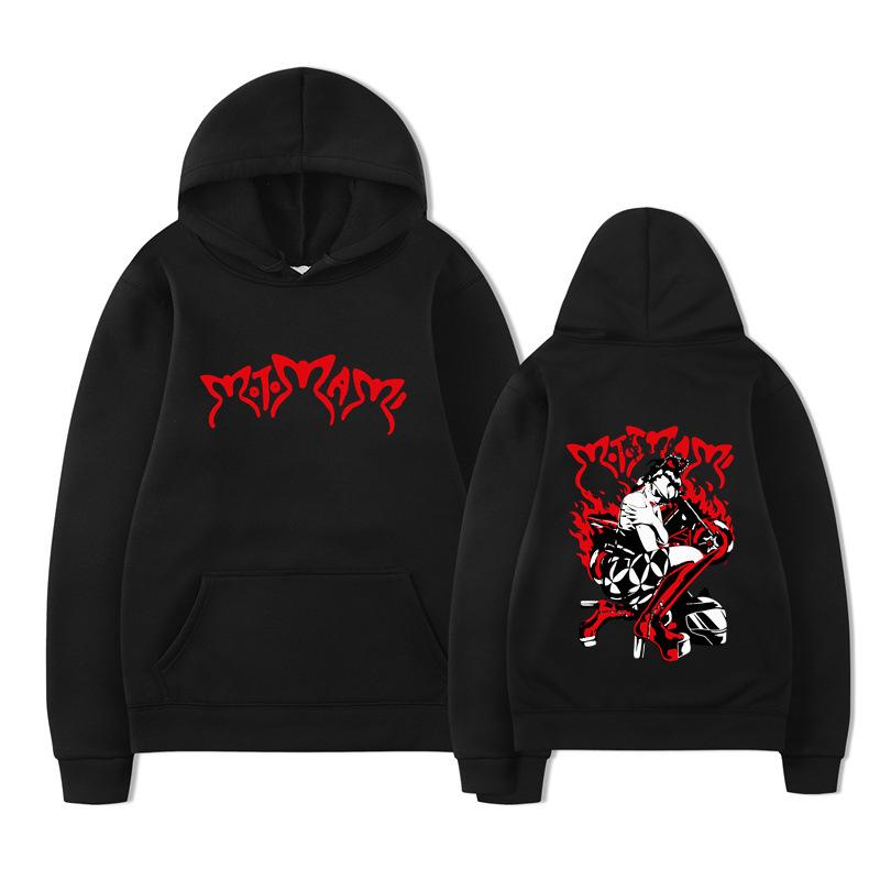 Motomami Black Hoodie Rosalia Graphic Sweatshirt Men Long Sleeve Sweatshirts Women Streetwear Pullovers Sudaderas