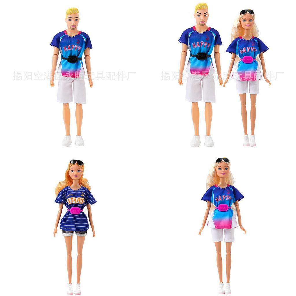 Nowa modna lalka Ken 30 cm dla mężczyzn i dziewcząt, letnia sportowa i codzienna para, handel transgraniczny