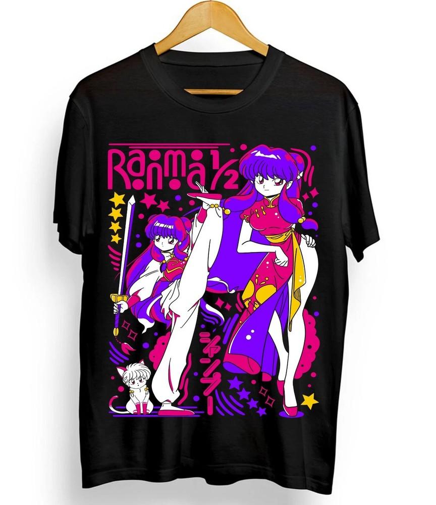 Shampoo Rumiko T-shirt Takahashi Ranma Girl Funny Anime  T-Shirt - Black Unisex T-Shirt S
