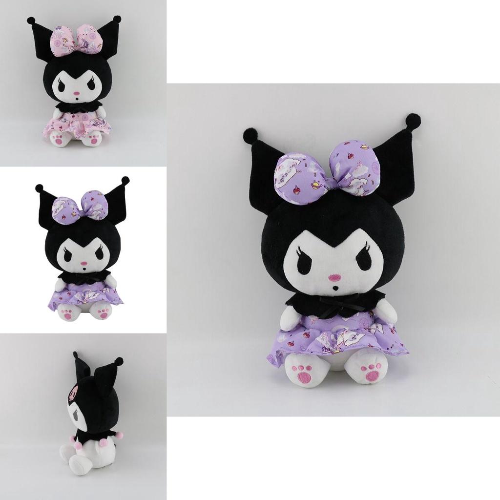 Cute Cartoon Kawaii Kuromi Plush Toy In 25cm Soft And Stuffed Design
