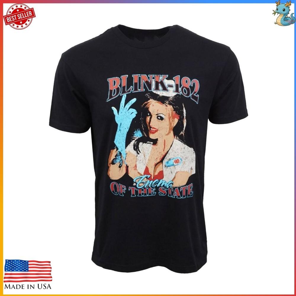 Blink 182 Rock Band T Shirt Pop Punk Graphic Tee Fan Reprint Unisex T-Shirt XXXXL