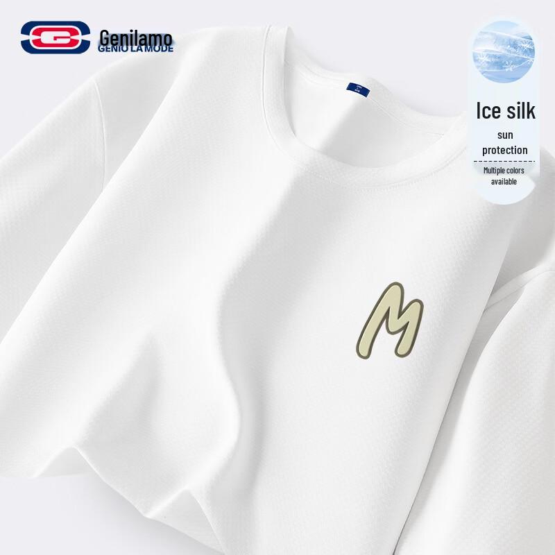 GENIOLA MODE Men s Ice Silk Cooling Short Sleeve T-Shirt M
