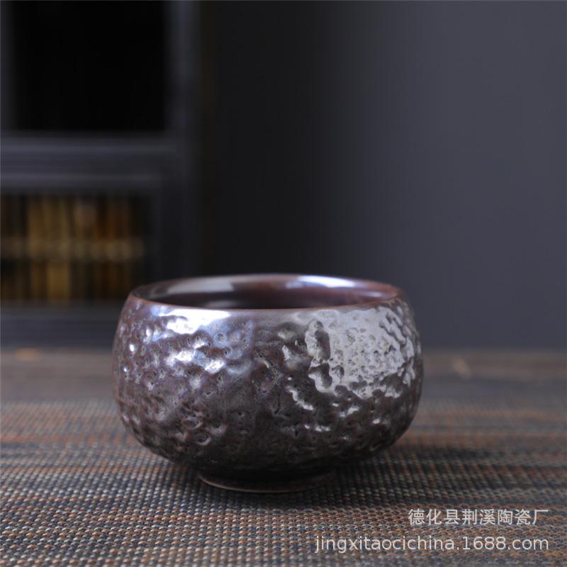 Ceramic Master Cup Kung Fu Teacup Retro Ceramic Cup Outdoor Camping Cup Household Coarse Pottery Tea Cup