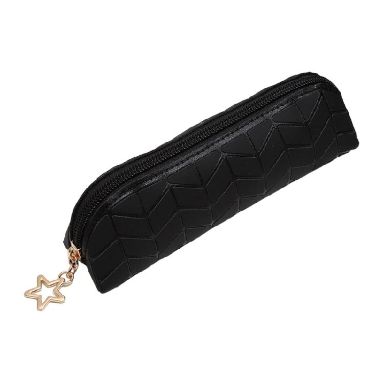 

Pencil Pouches Makeup Bag Pencil Case Desktop Pen Holders Stationeries Organizers School Office Supply For Boys & Girls чорний