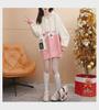 Women's Mid-length Color Block Hoodie Sweatshirt with Patchwork Pockets - Spring & Autumn 2023 All-Match Style