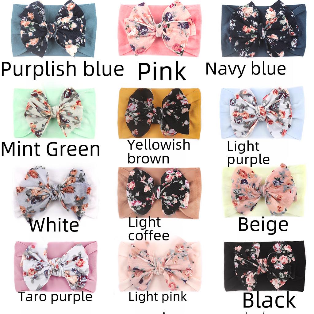 Bohemian Style Bow Nylon Baby Headband - Elastic European & American Kids' Hair Accessory