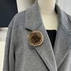 Flower Brooch Pin Imitation Mink Plush Brooch Soft and Comfortable Designs Accessory for Women Various Decoration