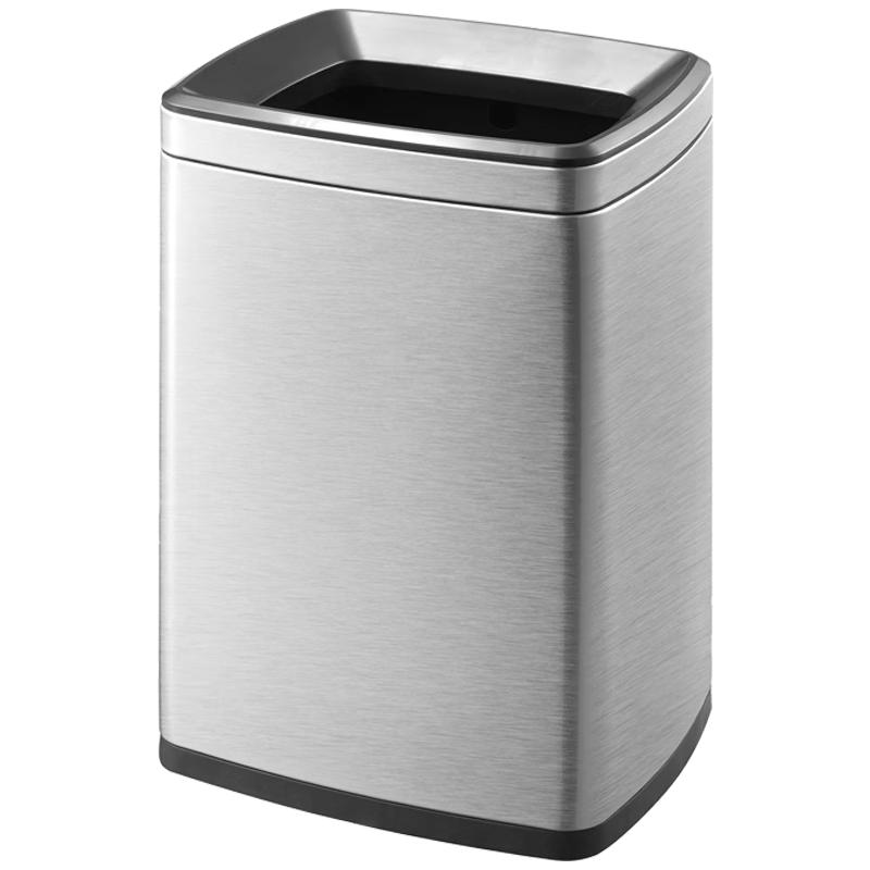 Jinke Commercial Open-Top Stainless Steel Trash Can