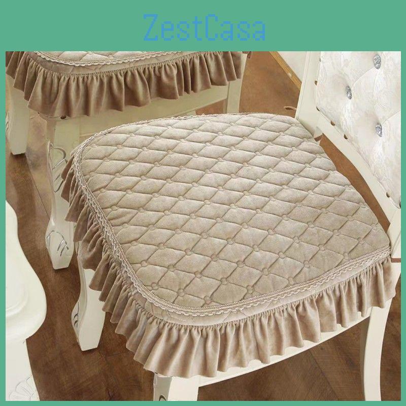 Chair Four Mat 1pc Seasons European Household Nonslip Chair Mat Thickened Dining Chair Mat Seat Cushion Stool Cover Seat Cushion Butt Cushion