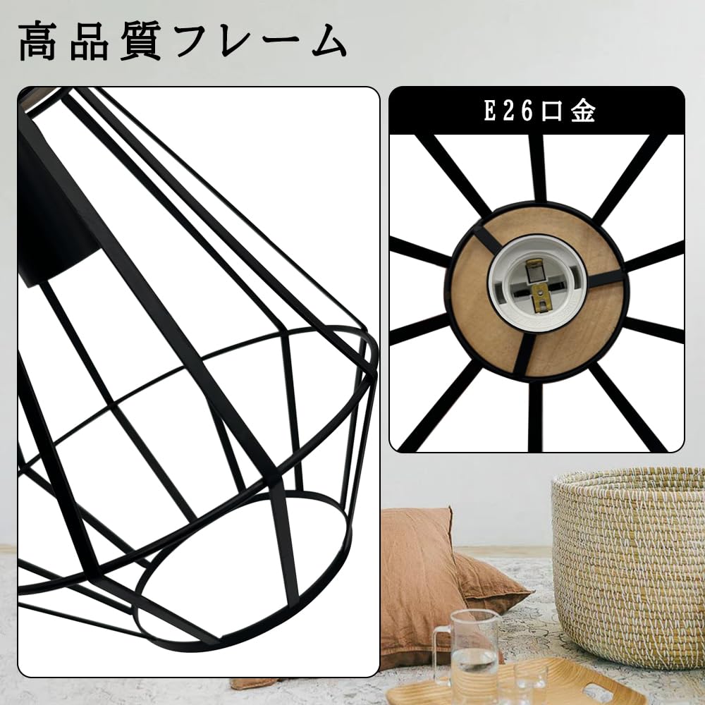 Nordic style pendant single hanging made of natural wood and ceiling interior ambient ceiling freely adjustable decorative cover for dining living