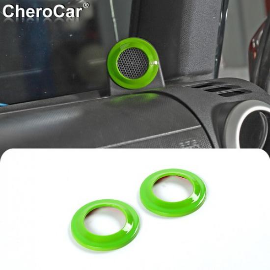 Inner A-Pillar Speaker Cover Trim For 2007-14 Jeep Wrangler JK Accessories Green