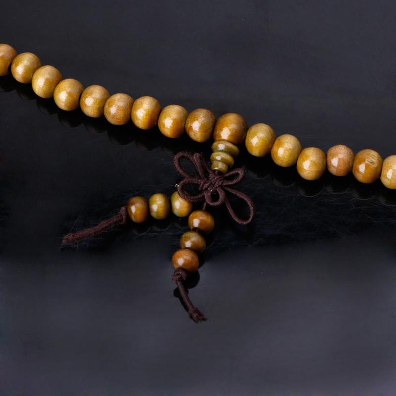 Multi-layer 108 Wood Beads Bracelet 8mm Beads Buddhist Prayer Wristlet
