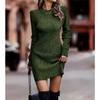 DAFIFY Women's Fashion Casual Fall Winter Solid Color Print Long Sleeve O-Neck Sweaters