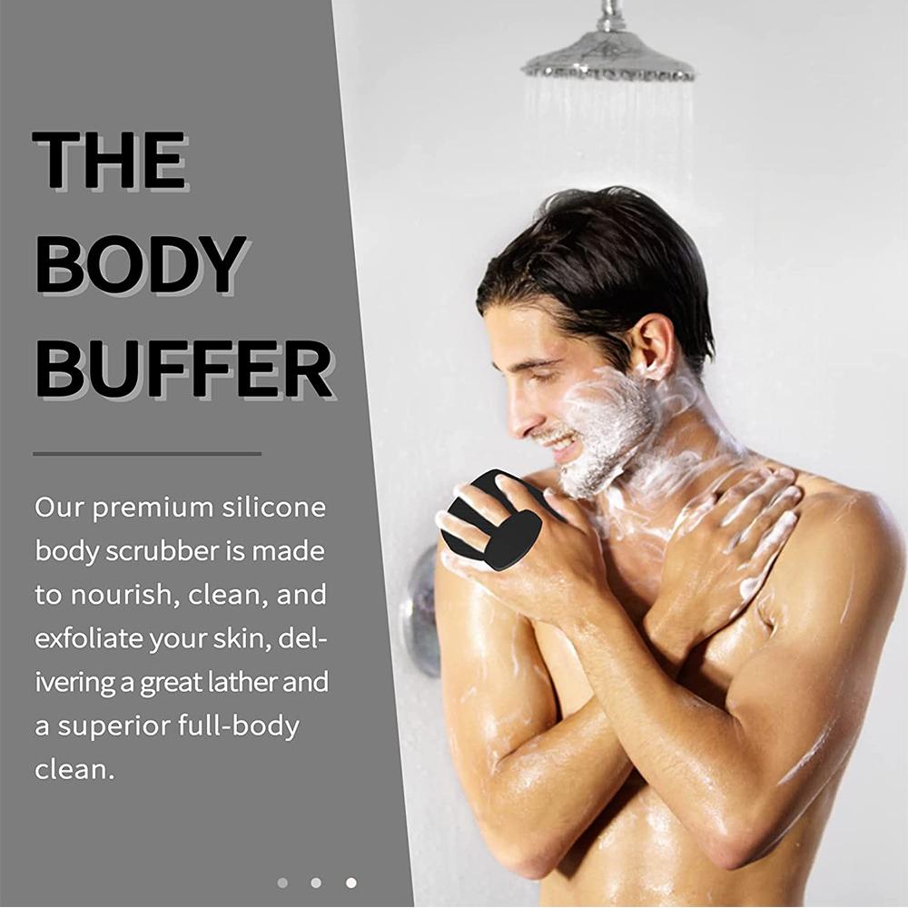 Soft Silicone Body Scrubber Shower Scrubber for Deep Body Cleaning & Exfoliation