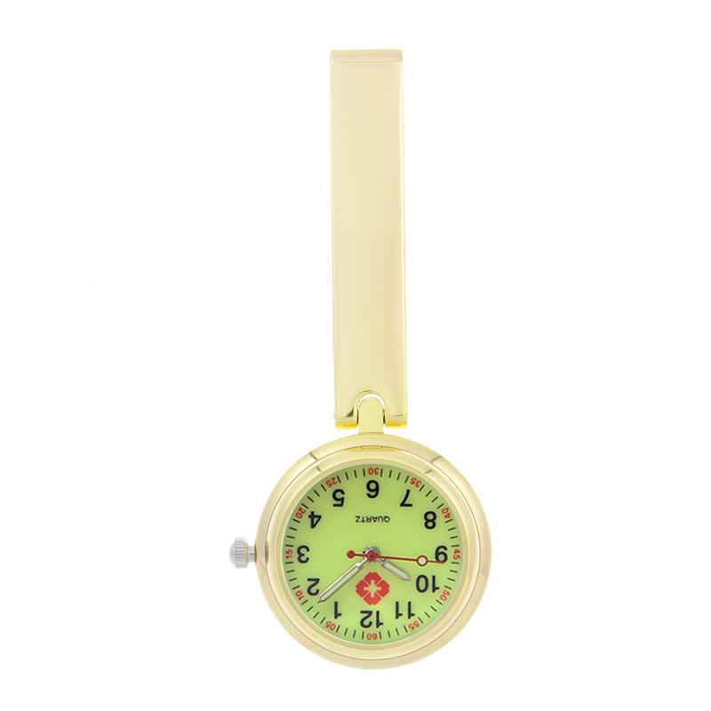 Engraved Women's Nurse Pendant Brooch Watch for Medical Use