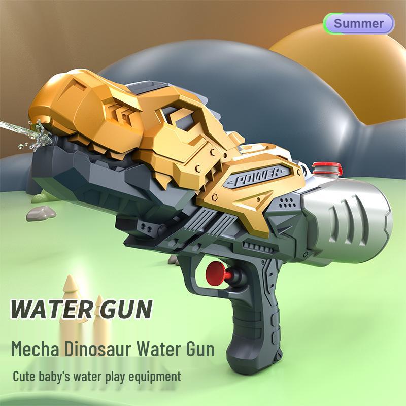 Double Nozzle Water Gun Toy: Little Horse, Dinosaur, Duck & Shark Squirt Gun