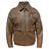 Chinese Size Vintage Cow Leather Jacket Men Thick Genuine Cowhide Flight Jackets Aviator Bomber Coat Male Clothes Autumn Asian Size