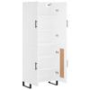 Highboard White 69.5 x 34 x 180 cm Particleboard
