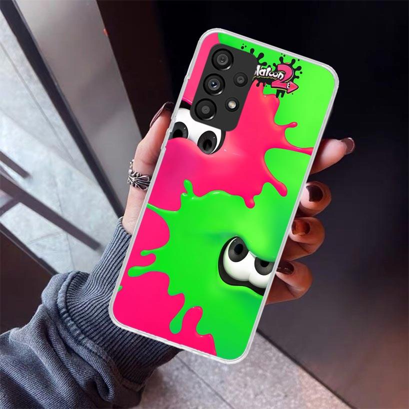 Spiel S-Splatoons Handyhülle Für Samsung Galaxy A12 A52S A42 A32 A22 A51 A50 Note 20 Ultra 10 S10 Plus A71 A70 A31 A30 A10S Galax