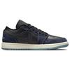 Jordan 1 Low SE Black Dark Obsidian Snakeskin Women's FJ5478-010