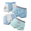 Boys' Antibacterial Cotton Boxer Briefs, Autumn & Winter, Sizes S-M-L, Class A
