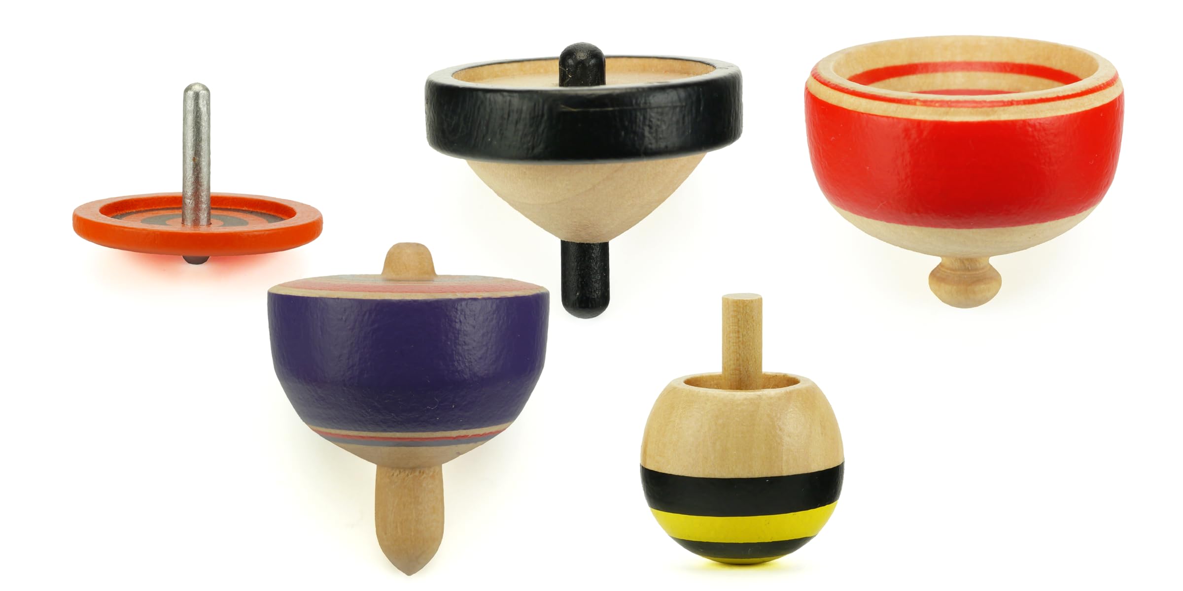 

Spin Gear Mini Wooden Top Set (5 Types)