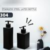 1Pc Matte Black Soap Dispenser, Stainless Steel Bathroom Hand Soap Pump Dispenser Refillable Countertop Lotion Bottle for Kitchen and Bathroom