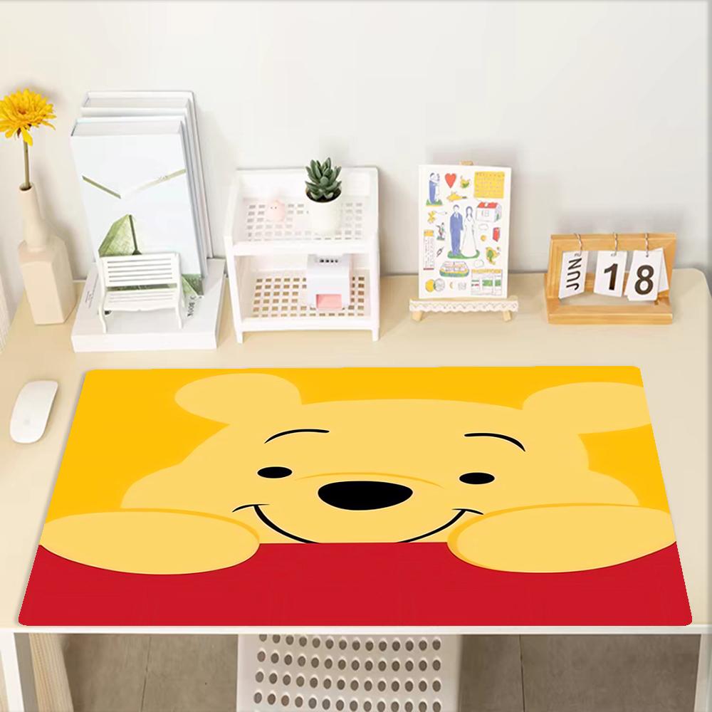 Winnie Theme Mouse Pad, Non Slip Rubber Base, Multifunctional Office & Home Decor, Perfect for Workspace Personalization.