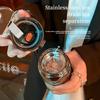 Portable Plastic Water Bottle with Tea Compartment BPA Free Outdoor Sports Cups for Students Travel Hiking Gym