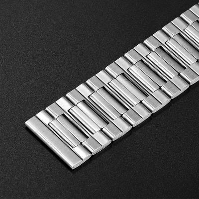 Correa de Reloj de 22 mm para Casio para Seiko para Huawei Correa de Repuesto Correa Metálica Correa de Acero Inoxidable Plateada para Hombres Mujeres