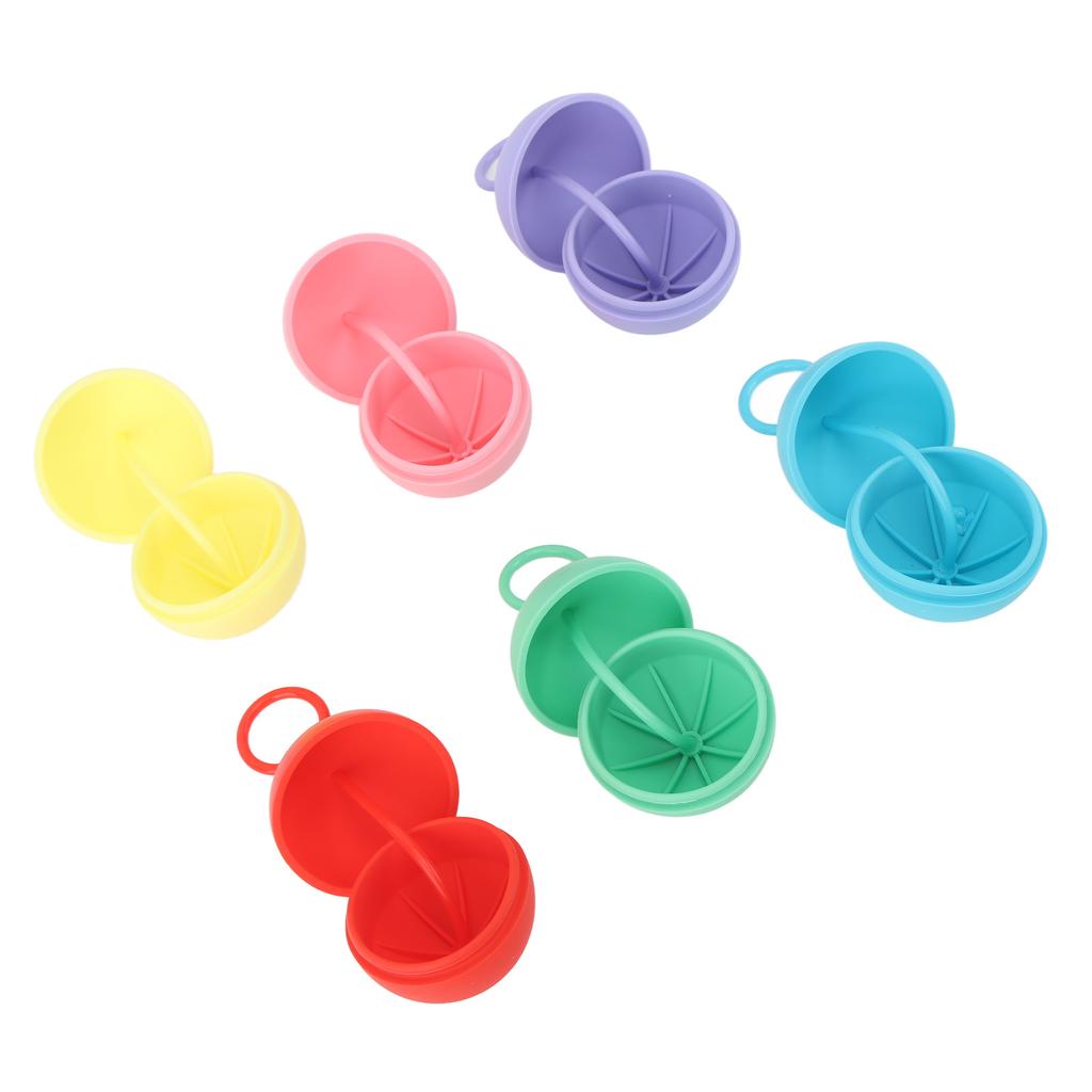 6 Pcs Reusable Water Balloons with Pull Ring Multi Color Water Splash Ball Silicone Water Ball Toys for Children