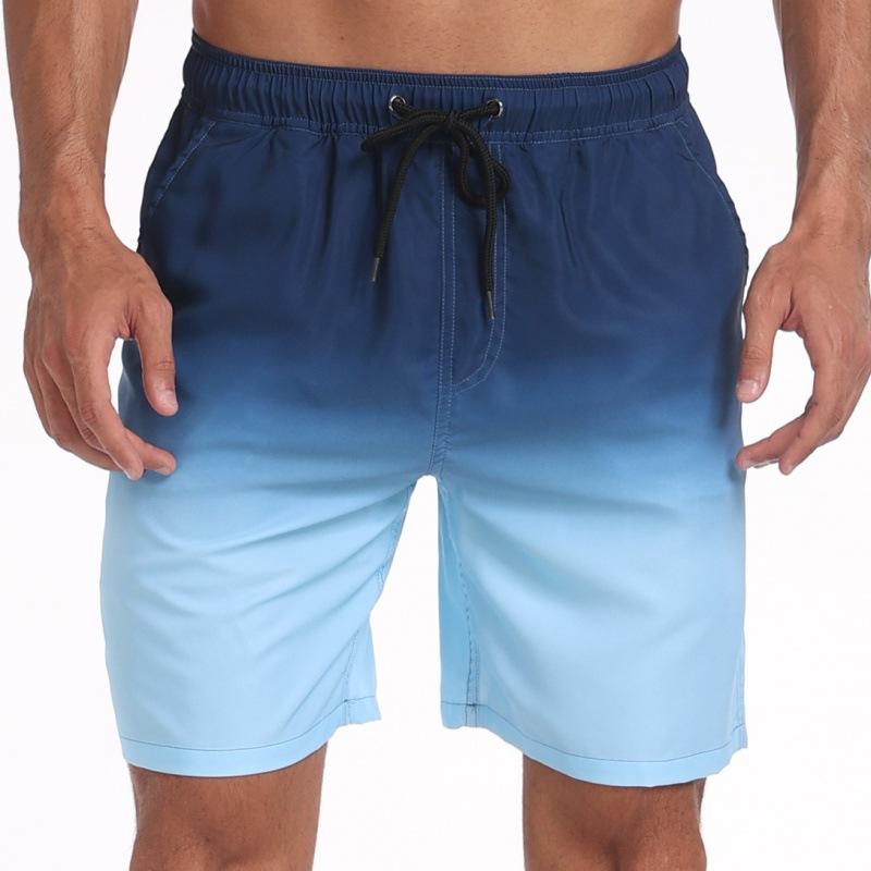 GD summer new men's shorts fashion vacation pants men's four corners milk silk lining