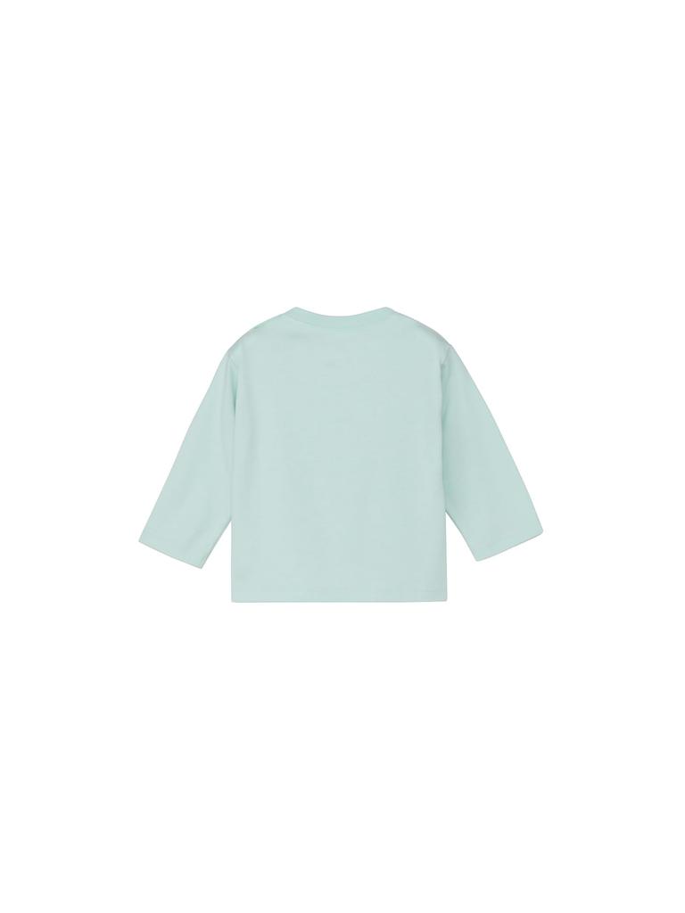 The North Face Small Box Logo Opal Long Sleeve Cut and Sewn Size Tee, Frost, 80, T-Shirt, B, L/S