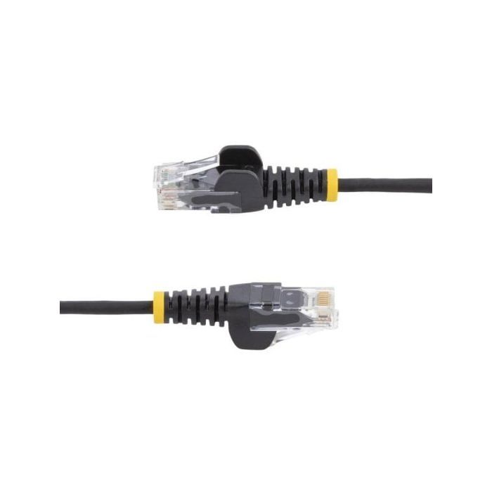 Cable Ethernet Cat6 StarTech Slim 15m Negro 28AWG UTP LSZH PoE++ 100W