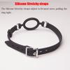 BDSM Open-mouth Gag O-ring, 100% Medical Silicone Full Head Harness, SM Couples Sex Toy, Bondage Gear Sex Products