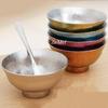 1Pcs Pure Titanium Double-Wall Salad Bowl,11.8 Cm Multicolor Home Breakfast Cheese Food Tableware,Snack Bowl Table Decoration