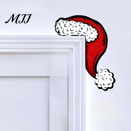Decorazione Murale Natalizia da Interno, Segno Angolare in Legno per Porta di Natale, Ornamento Festivo a L da Appendere, Regalo per Festa in Casa, Babbo Natale Renna Pan di Zenzero