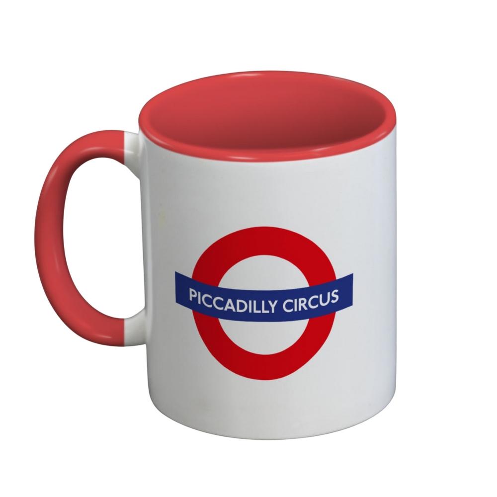 Transport For London Piccadilly Circus Inner Two Tone Mug