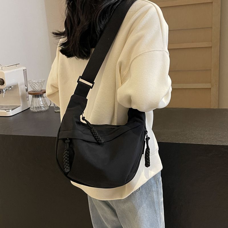 

Large Capacity One Shoulder Sports Easiest for Match Crossbody Bag Black