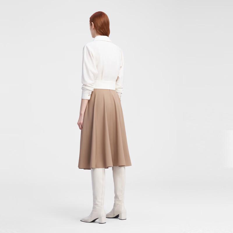 ELLASSAY Women's High-Waist A-Line Midi Skirt