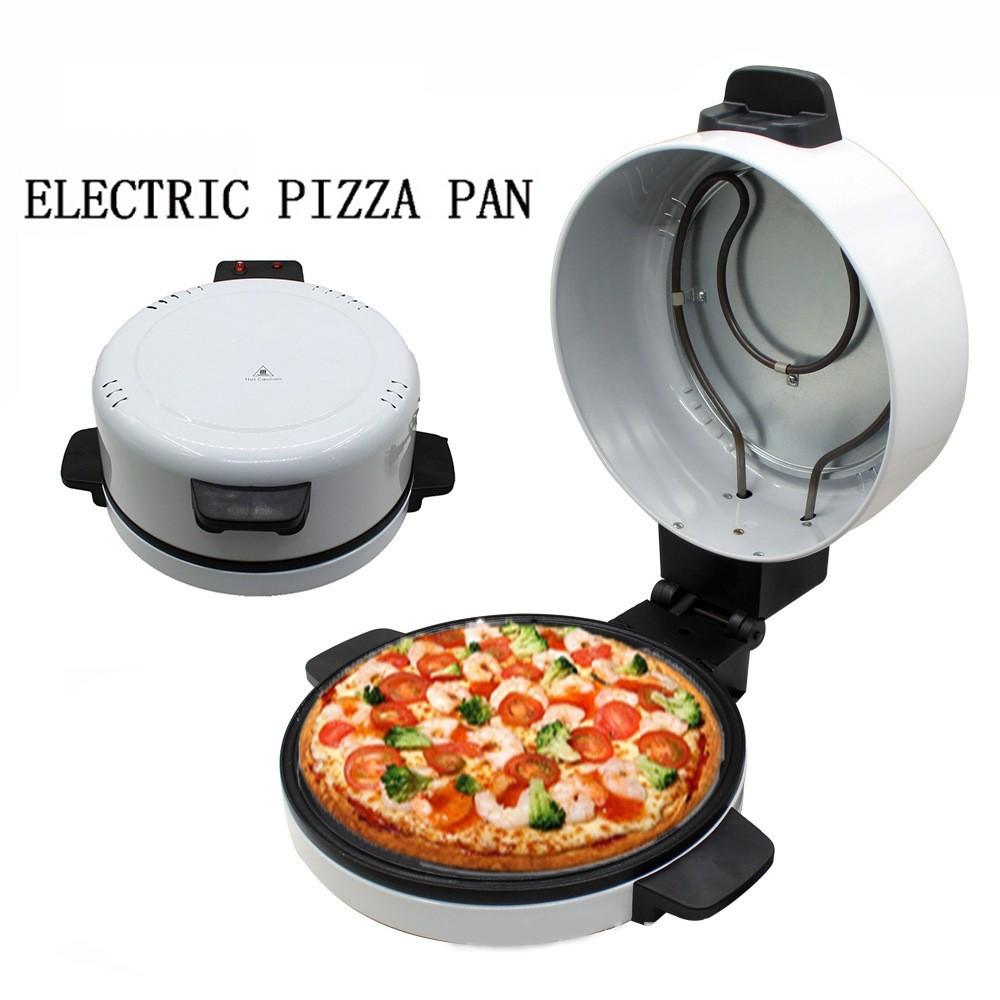 Tostador Cocedor de Bistecs 2000W Asador Eléctrico de Pizza Fabricante de Pizza Doméstico Antiadherente Máquina para Hornear Pizza