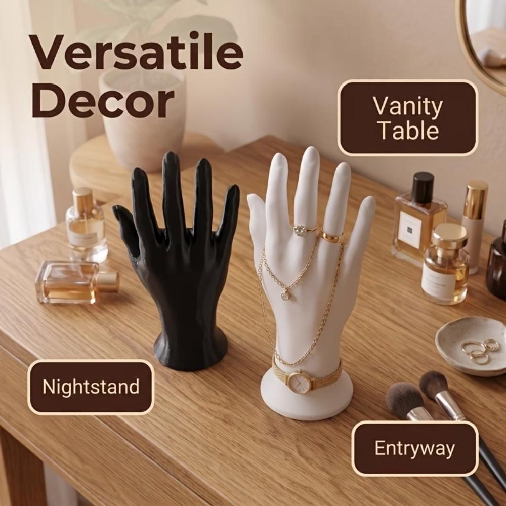 Realistisches Schaufensterpuppen-Handmodell Eleganter Ring-Organizer Schmuckständer Armbandhalter Für den Heimgebrauch