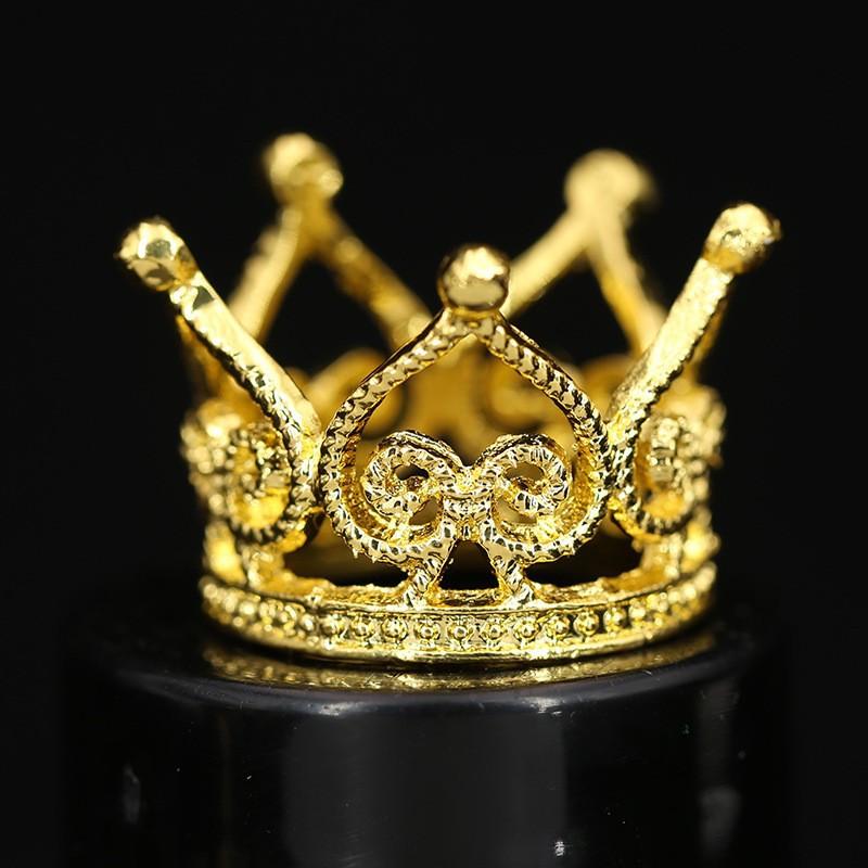 DIY Violent Big-headed Bear Headdress Accessories Birthday Flowers Decoration Festival Performance Mini Round Crown Alloy
